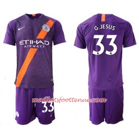 Maillot/Tenue Manchester City G.Jesus 33 Enfant Troisieme 2018/2019